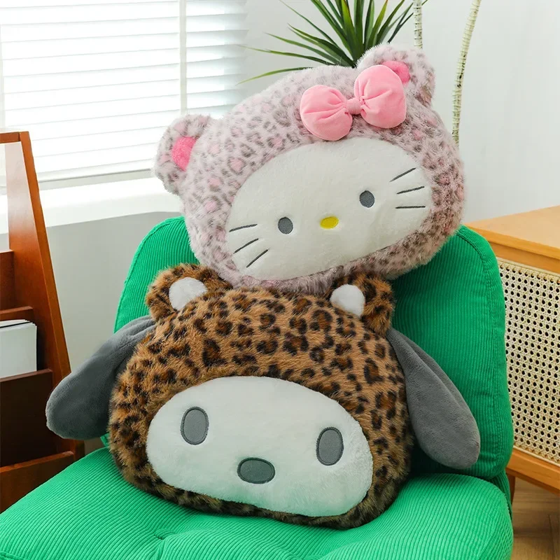 Nouveau Kawaii Sanrio personnages Hello Kitty Kuromi cannelle mélodie doux en peluche stéréoscopique oreiller pause déjeuner poupée coussin