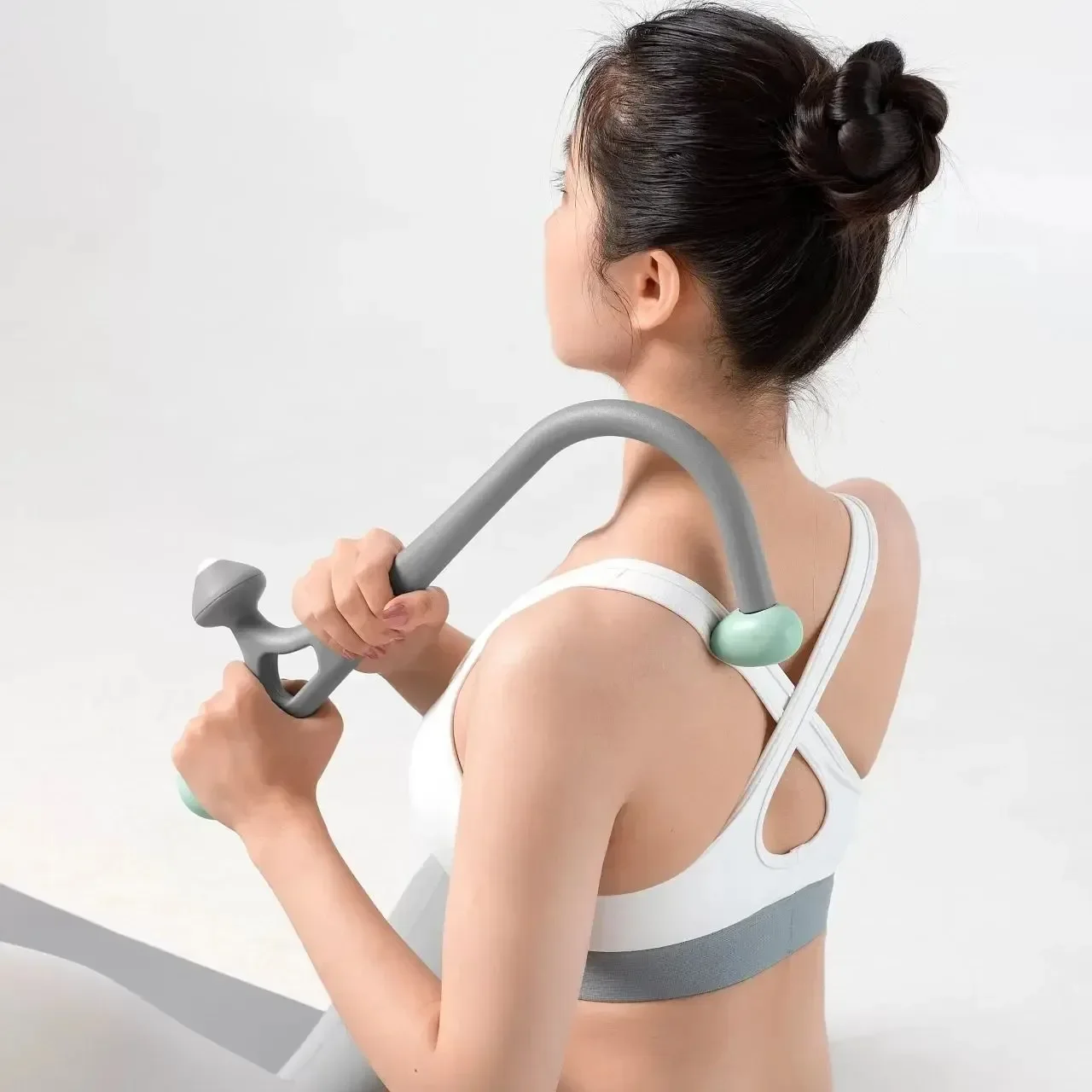 

Customizable Point Massage Gun for Pain Relief Handle Back Neck Hook Fibromyalgia Pain Relief Portable Manuel Shoul