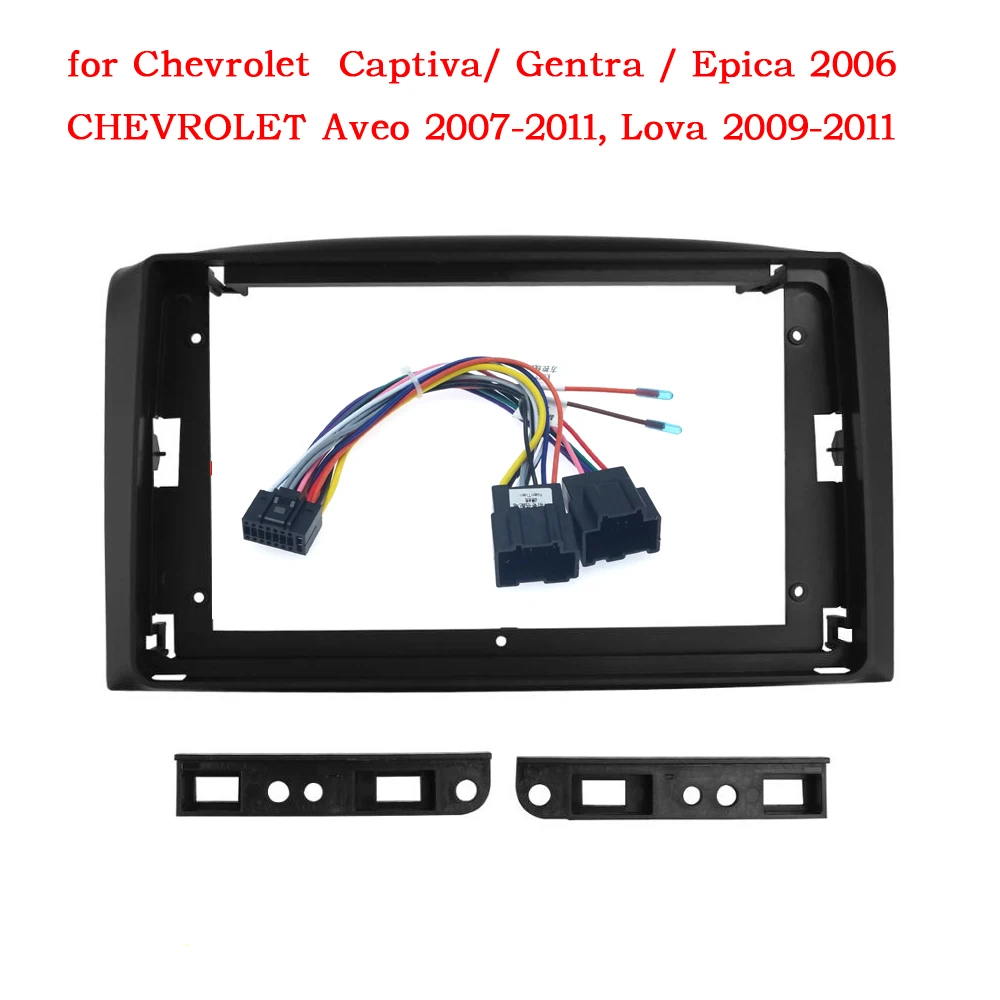 

9 inch Radio Fascias Dashboard Installation Refitting Trim Kit Frame GPS Bezel for Chevrolet Lova Captiva Gentra Aveo Epica 200