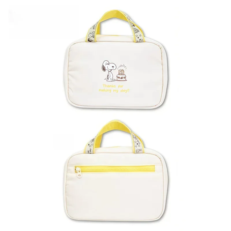 Lovely Cartoon Puppy Handheld Makeup Bag Travel Portable Wash Bag Data Cable Storage Bag Mini Coin Purse Organizer Pouch