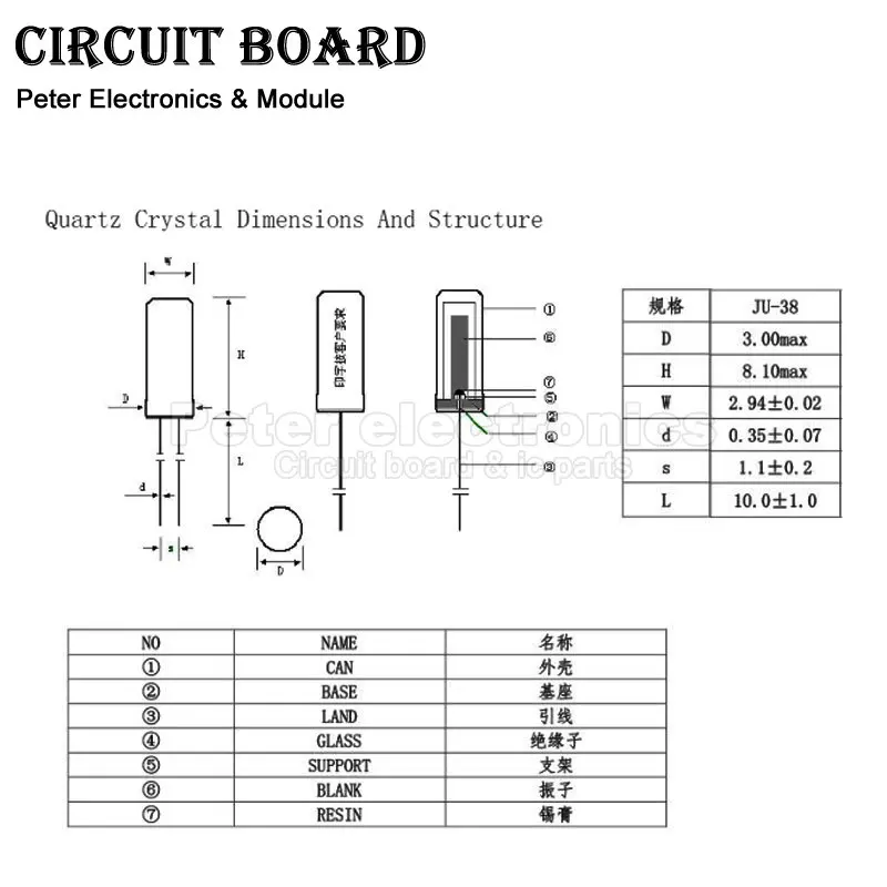 10pcs 2*6MM 3*8MM Oscillator Quartz Crystal Cylinder 32KMHz 32.768MHz 6MHz 8MHz 12MHz 16MHz 24MHz Frequency Resonator 2x6 3x8