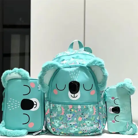 Australian Koala Backpack Student Stationery Set Large-capacity 650ml Water Cup Hand-held Double-layer Meal Bag Festival Gifts