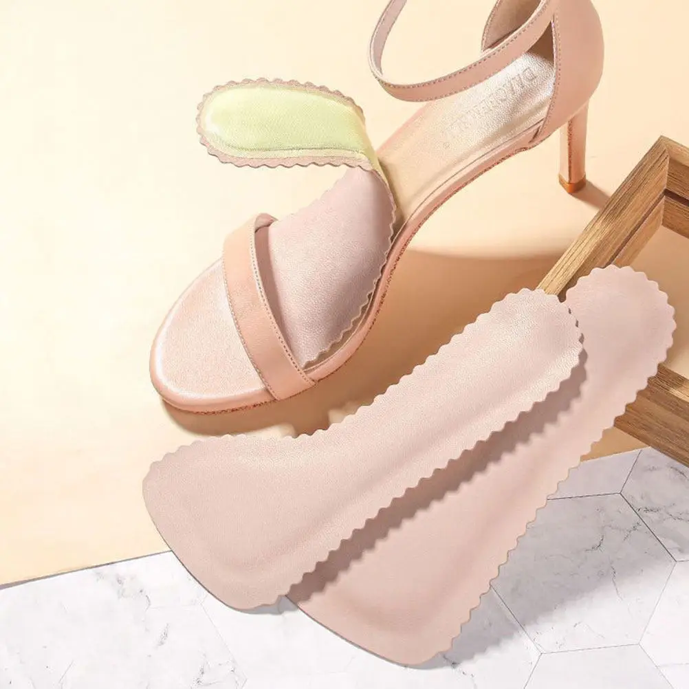 

2 пары стельок для ног для женщин, самоклеящиеся мягкие подушечки из полиуретана для высоких каблуков, сандалий, балеток, невидимые, впитывающие пот