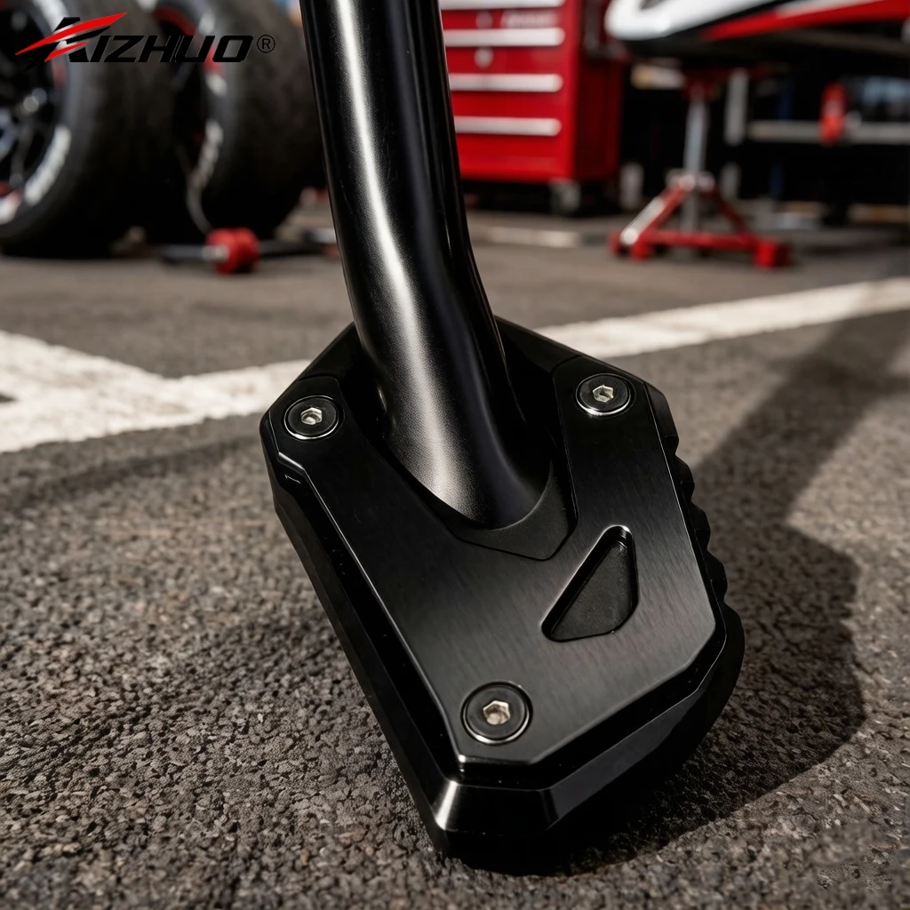 

For SUZUKI VSTROM V-STROM 250 1000 1050 1050/XT 1000XT Motorcycle CNC Side Stand Enlarge Extension Kickstand Foot Pad Support