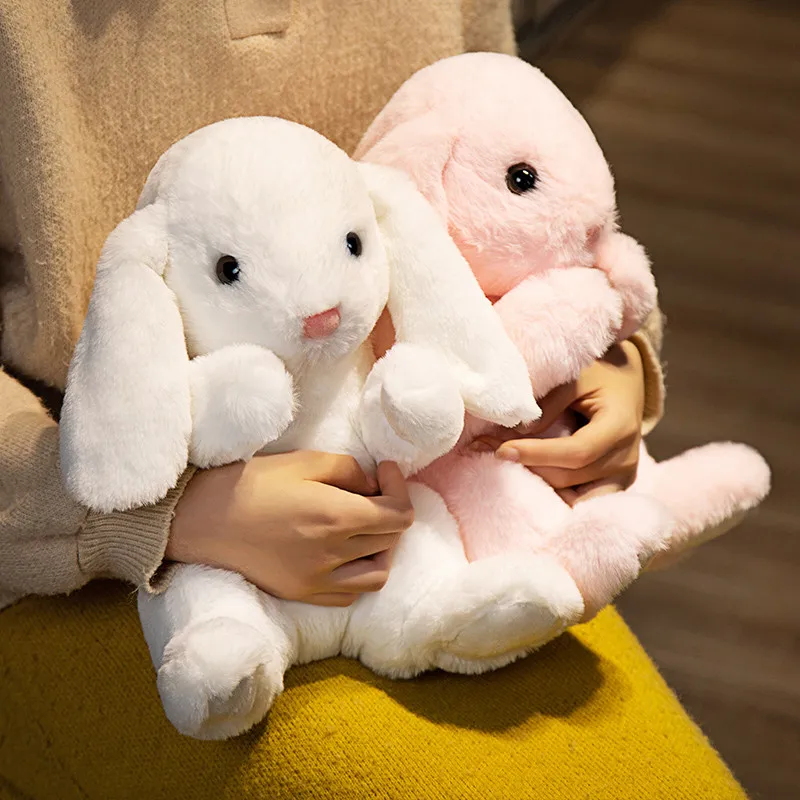 Juguetes de peluche de conejo suave Kawaii para niños, almohada, muñeca, regalos creativos, decoración de fiesta para niños, bebé, acompañar el sueño