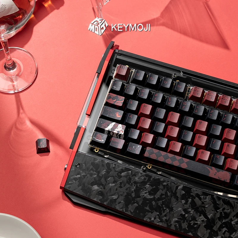 Колпачки для клавиш KEYMOJI в готическом стиле, 150 клавиш, OEM-дизайн, материал PBT, блеск через Dye-Sub с принтом, 60HE для механических клавиатур