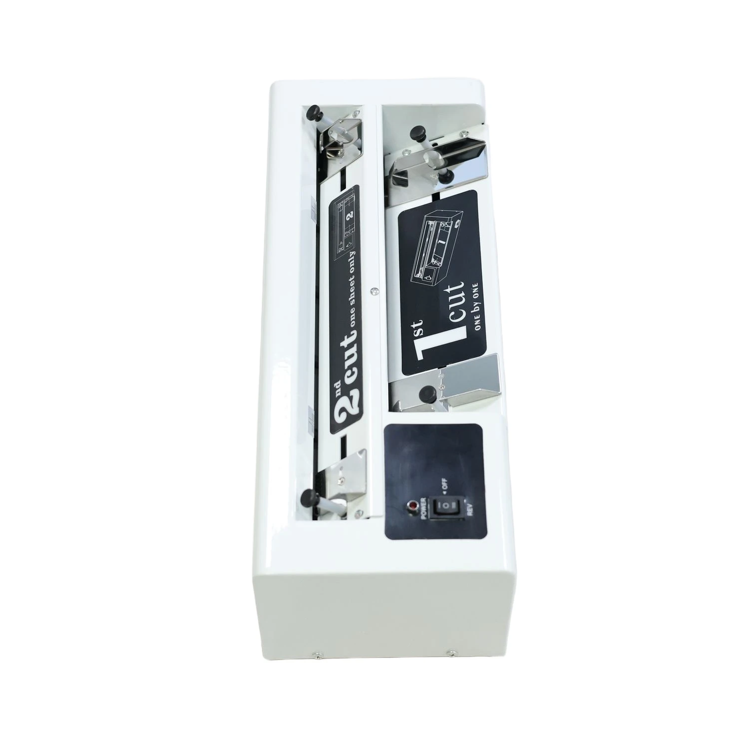 Kommerzieller Desktop-Kartenschneider QG-02 mit verstellbarer Klinge – für PVC/A4-Papier unter 300 g