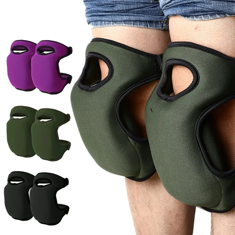

1Pair Non-Slip Knee Pads Thick Adjustable Straps Knee Protection Pad Soft Breathable Protective Cushion Knee Protectors