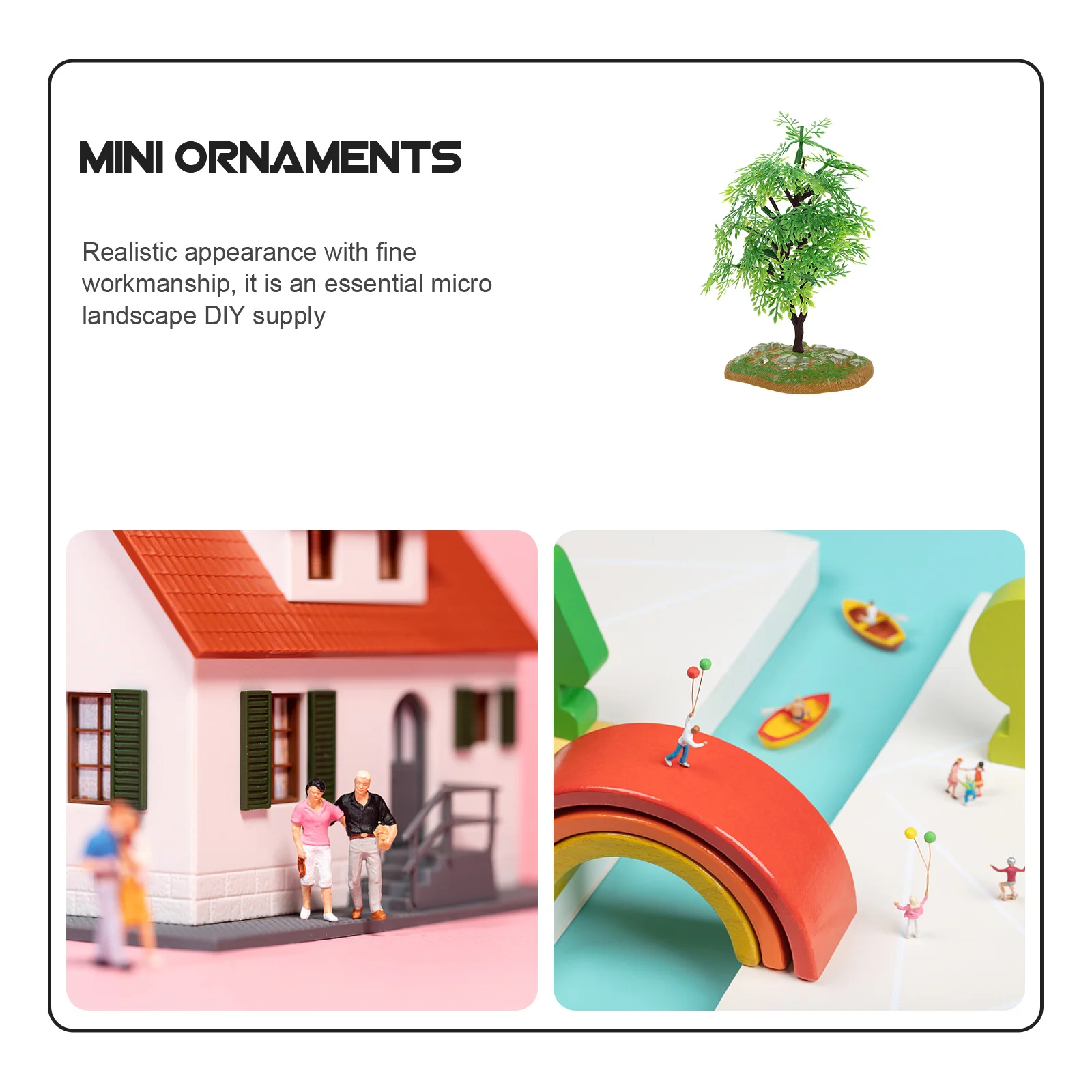 

5Pcs Simulated Cedar Tree Models Mini Landscape Decor for Home Garden Bonsai Flowerpot Micro Scene DIY Craft Supplies Desktop