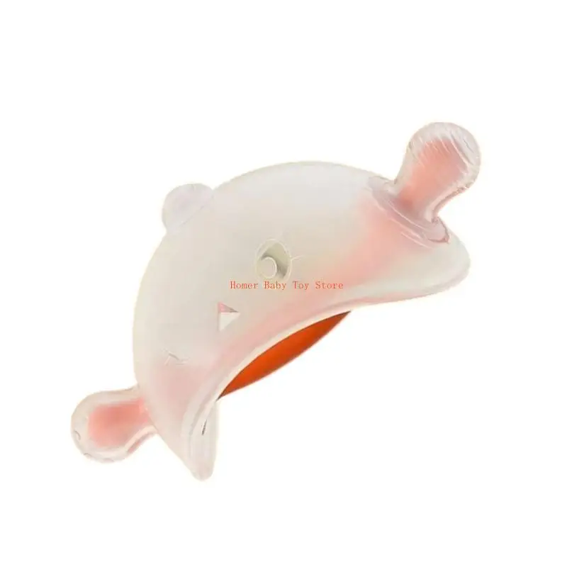 

J0PF Soft Silicone Teething Toy for Baby 3+ Months Lightweight and Safe Design Sensory Toy Soother for Easy Teeth Relief