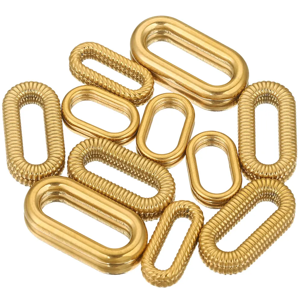 5/10pcs Stainless Steel Crude Heavy Twill Circle Oval Bezel for Jewelry Making Charm Earrings Conectors Supplies Wholesale Craft
