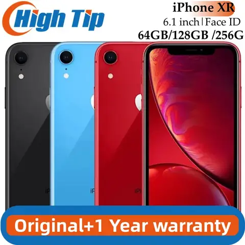 Apple iPhone XR xr Unlocked RAM 3GB ROM 64GB/128GB /256G Mobile Phone 4G LTE 6.1 Hexa-core 12MP Fingerprint  used Smartphone