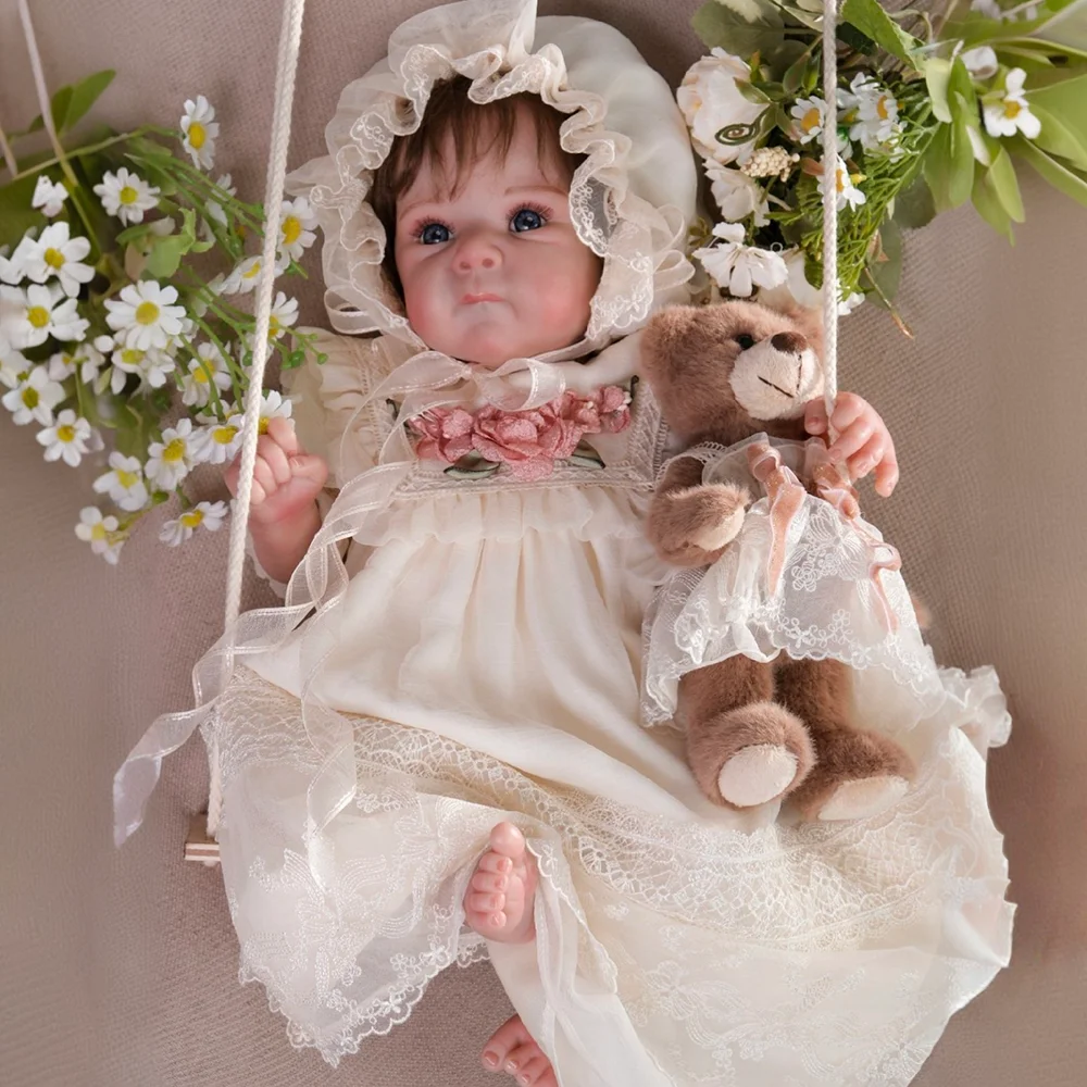 Cloveray 20 นิ้ว Reborn ตุ๊กตา Kawaii สไตล์ตุ๊กตาไวนิลตุ๊กตาเด็กน่ารักตุ๊กตาของเล่นคอลเลกชันงานอดิเรกคุณภาพสูงเด็กของขวัญ