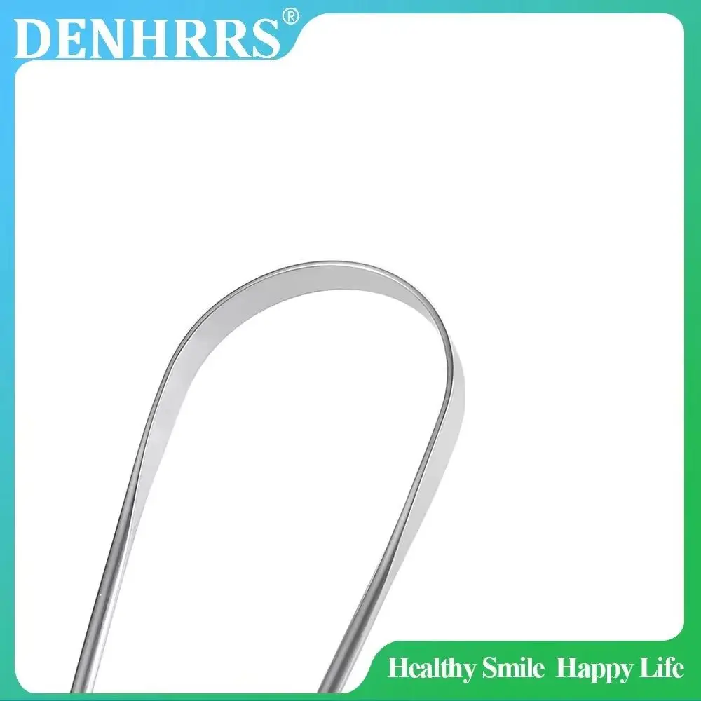 1 قطعة العناية بالفم الفولاذ المقاوم للصدأ اللسان مكشطة رائحة الفم الكريهة مكنسة أداة صحية فرشاة من الفولاذ المقاوم للصدأ