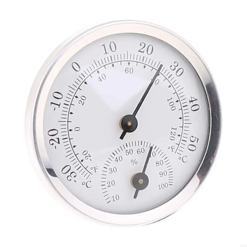 R1WA Dial Thermometer/ Hygrometer Temperature Humidity for Indoor Outdoor