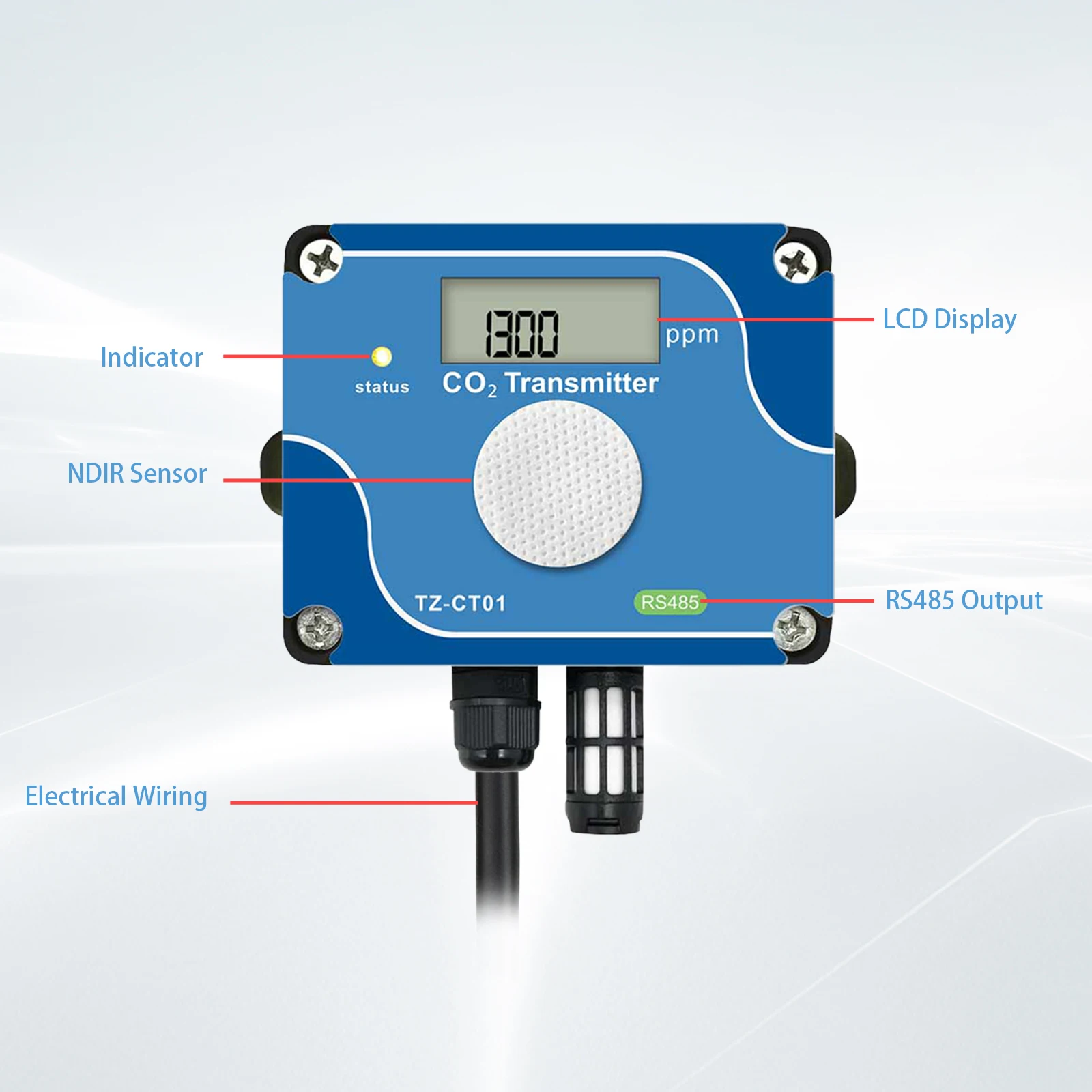 CT01 Monitoring CO2-gasanalysator CO2-sensor CO2-monitor met sonde