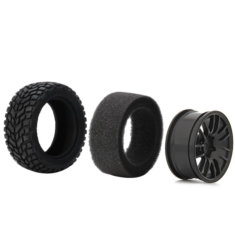 4PCS NEEBRC 75 millimetri 1.9in Gomma Pneumatico Cerchione Mozzo per 1/10 1/14 1/16 RC Fuoristrada Auto HPI Wltoys 144001 Traxxas Tamiya Parte