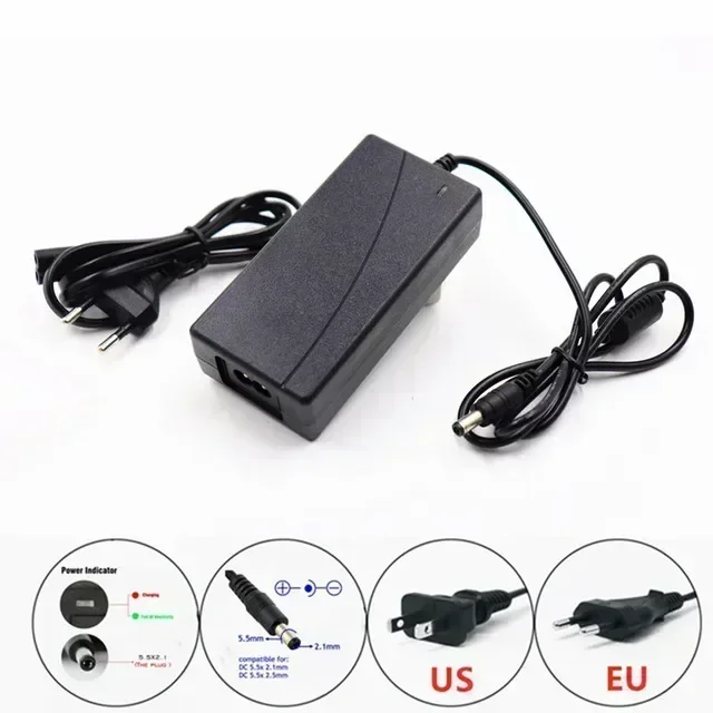 36V 120Ah Electric Bicycle Battery Built-in 40A BMS Lithium Battery Pack 36 Volt 2A Charging Ebike Battery + Charger