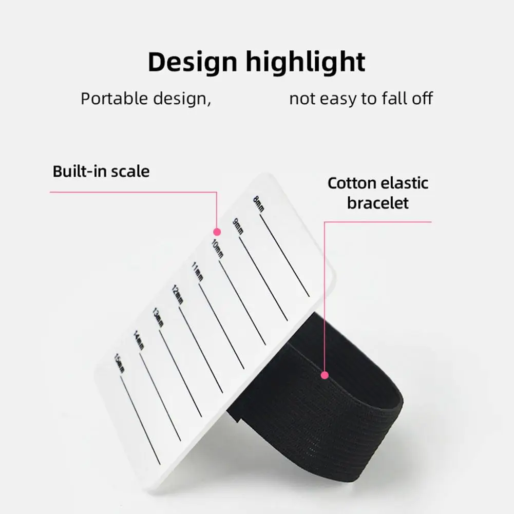 لوح أكريليك لتمديد رموش ، جزء واحد ، دعم لتمديد رموش صناعية ، حامل بلاط بحزام ، أدوات مقياس