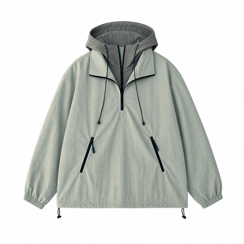 Man Black Windbreaker Windproof Waterproof For 2026 Spring Autumn Zip Up Jacket Men's Streetwear Bomber Clothes OverSize 5XL 6XL