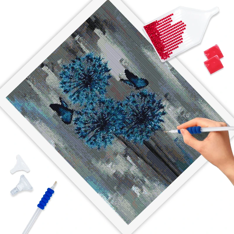 RUOPOTY 5D 다이아몬드 그림 새로운 도착 민들레 꽃 다이아몬드 자수 판매 모조 다이아몬드 수제 모자이크 선물