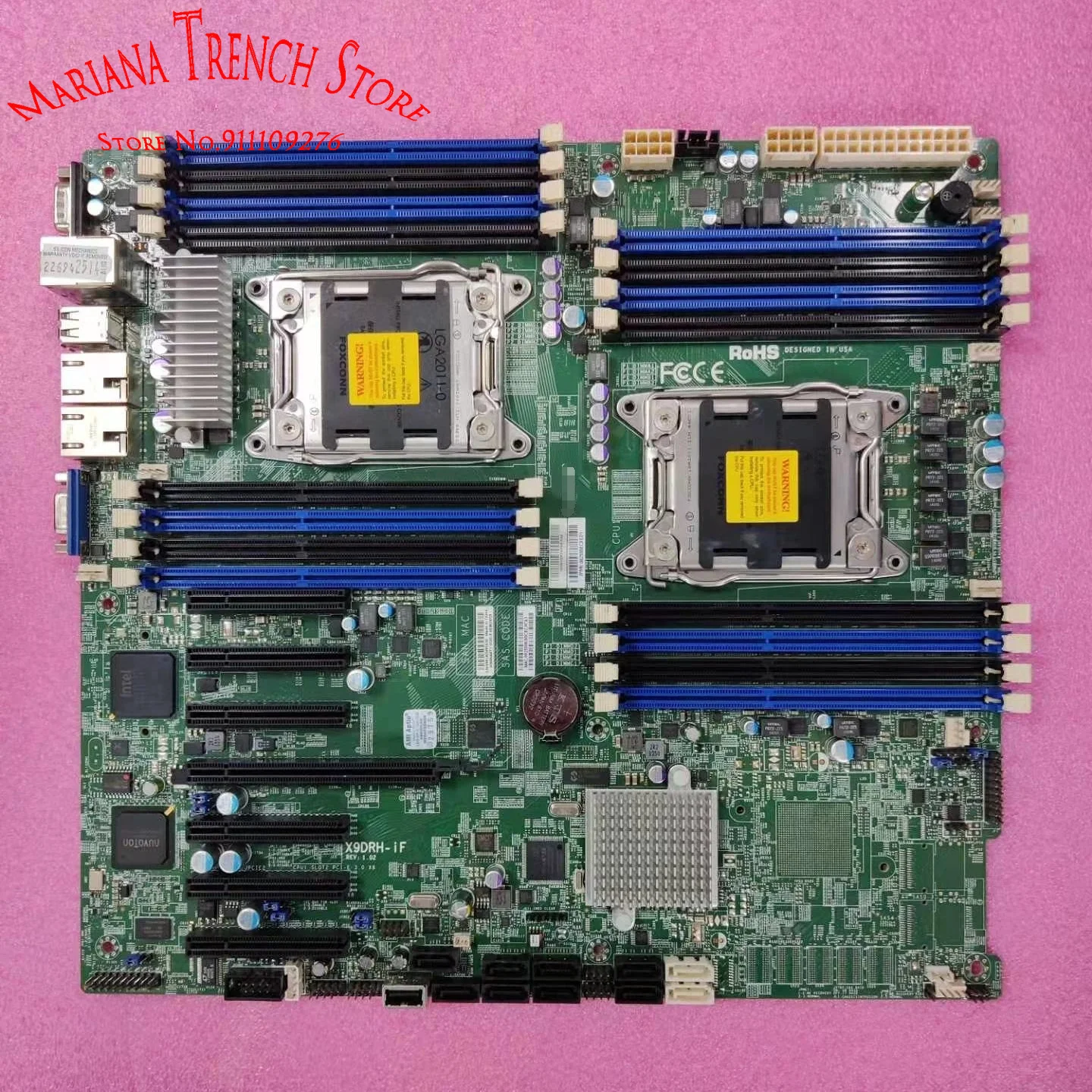 X9DRH-iF for Supermicro Motherboard LGA2011 Xeon E5-2600 V1/V2 Family ECC DDR3   1 PCI-E 3.0 x16 and 6 PCI-E 3.0 x8