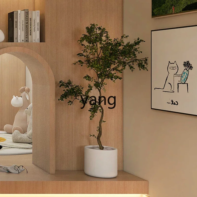 

LTT simulation green plant decoration banyan tree ornament indoor living room floor-to-ceiling potted plant decoration