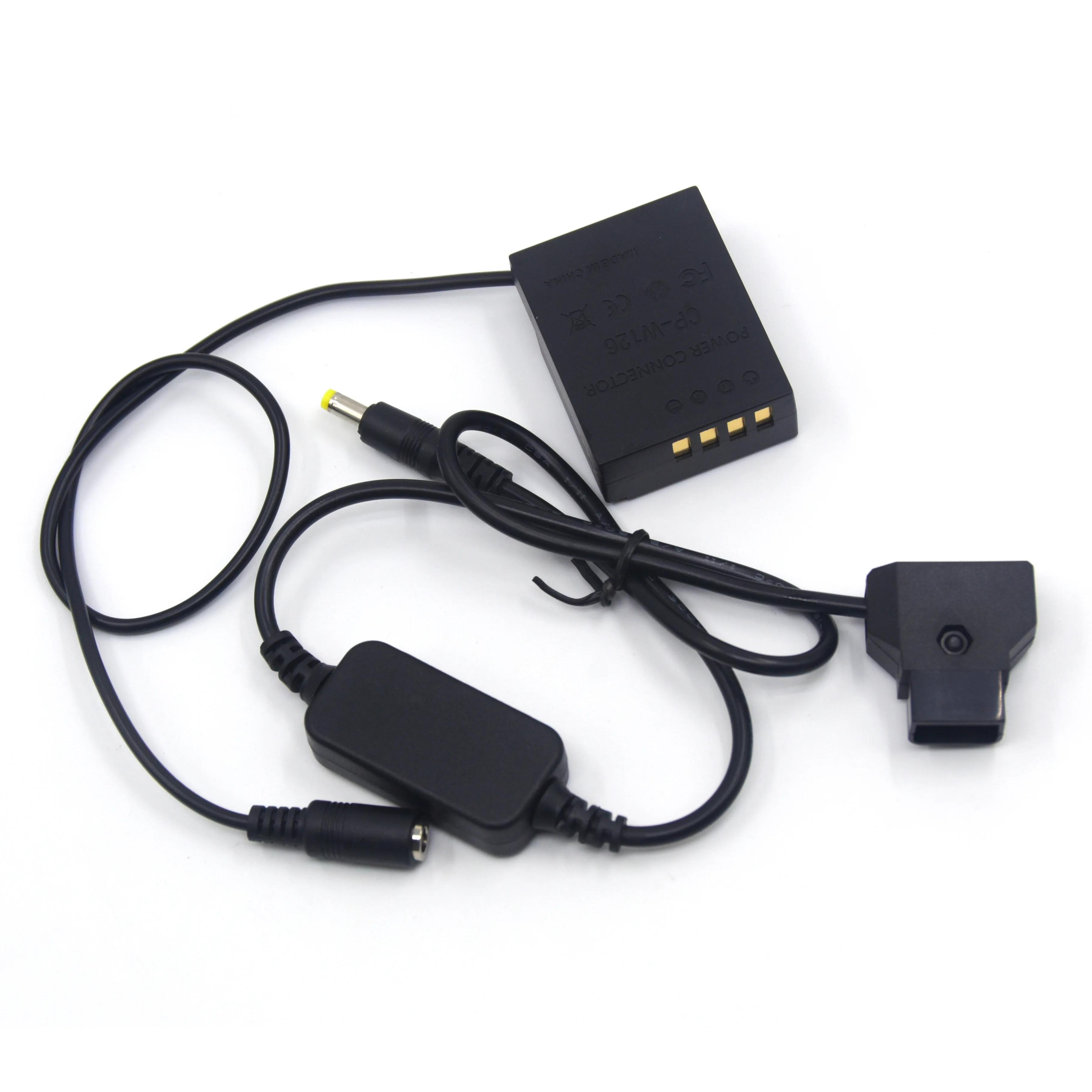 D-tap DC Cable CP-W126 Coupler NP-W126 Dummy Battery Fit for Fuji X-Pro1 X-E3 X-E2S X-M1 X-H1 X-T1 X-T3 X-T20 HS50EXR Camera
