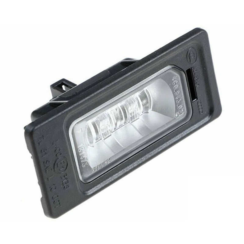 1 Pair 4G0943021 Car License Plate Light License Plate Lamp Black & Transparent Automotive Supplies For  A4 A6 A5 Q5 4G