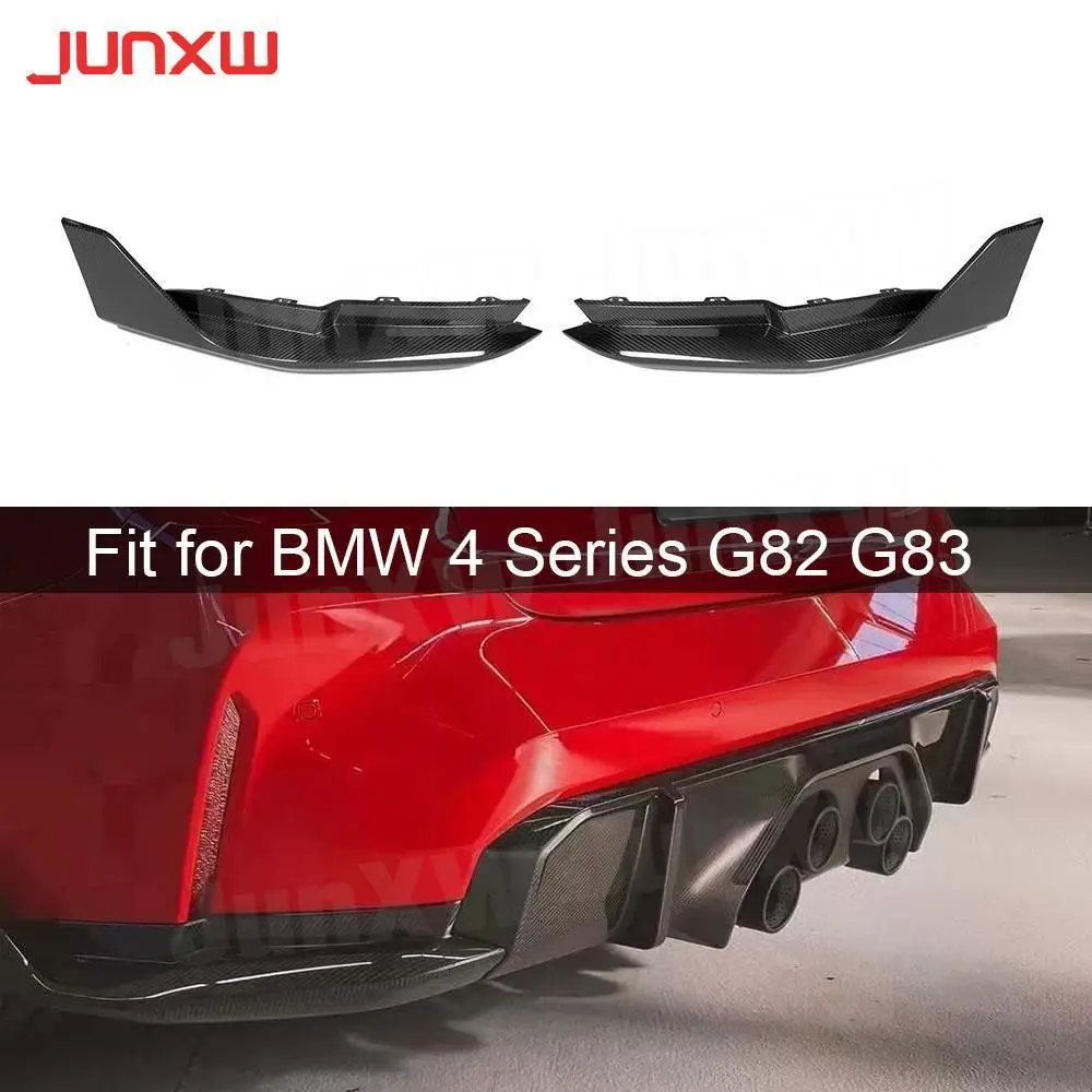 

Carbon Fiber Rear Diffuser Lip Splitters for BMW 4 Series G82 G83 M4 2021+ Rear Bumper Lip Diffuser Splitters Spoiler