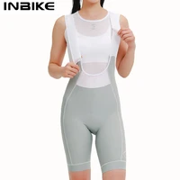INBIKE, nuevos pantalones cortos con pechera de ciclismo profesional para mujer, pantalones cortos de verano de cintura alta para bicicleta, pantalones cortos para bicicleta, ropa de ciclismo MTB que absorbe los golpes