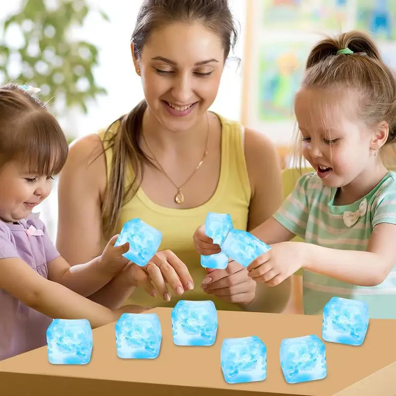 

Stress Ice Cube Balls Pull And Stretch Sensory Ice Cube Ice Cube Stress Balls Slow Rising Dough Stress Balls Calming Sensory Toy