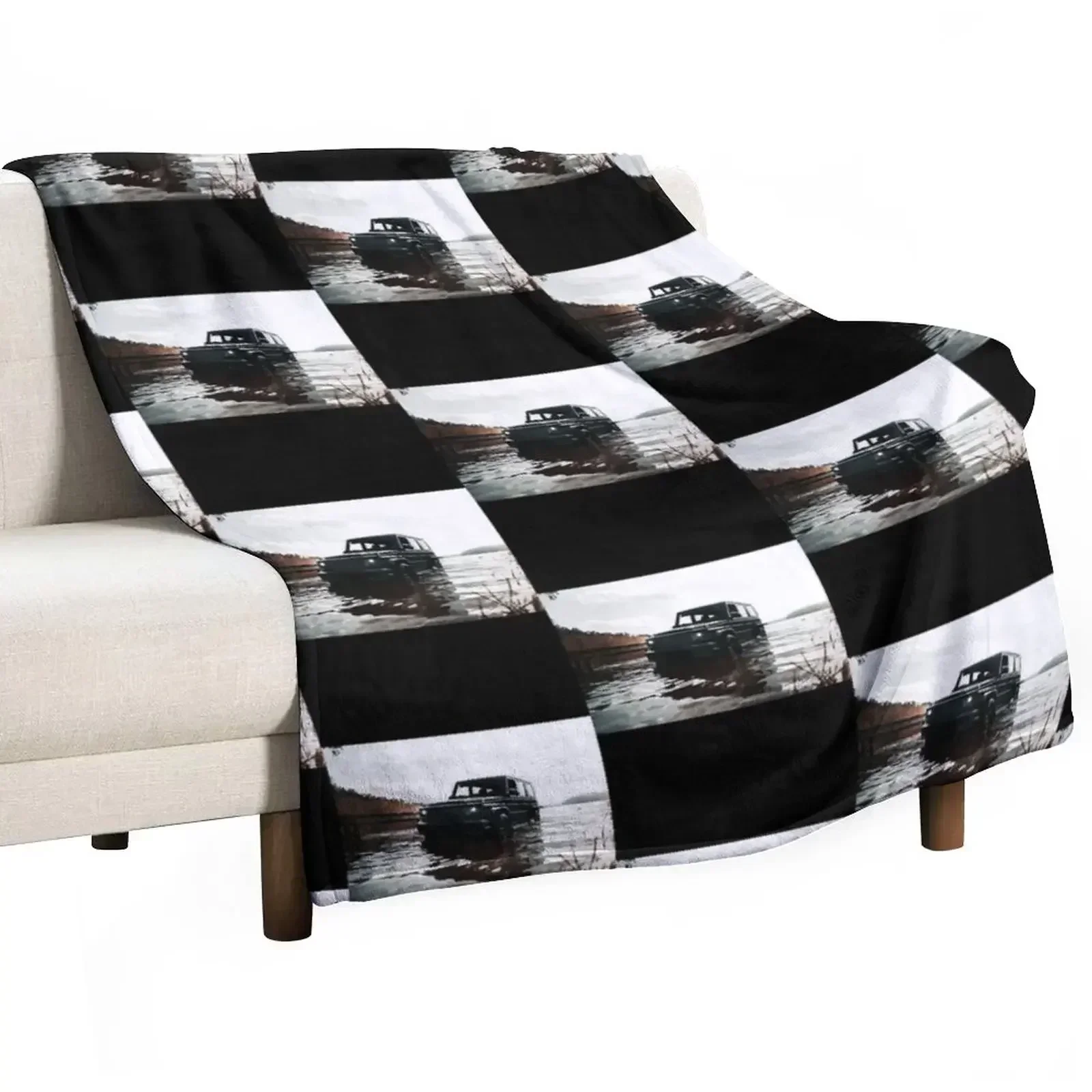 Black G-Wagon Poster Throw Blanket Bed Fashionable Travel Blankets