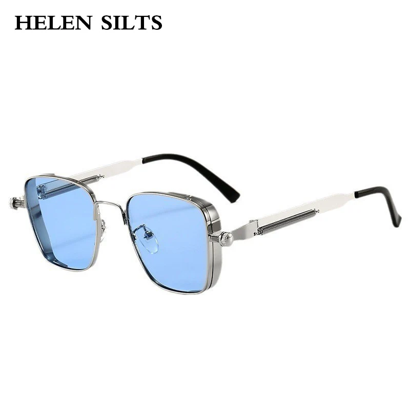 

Luxury Metal Square Sunglasses Women Popular Vintage Sun Glasses Men Brand Designer Punk Outdoor Driving EyewearUV400