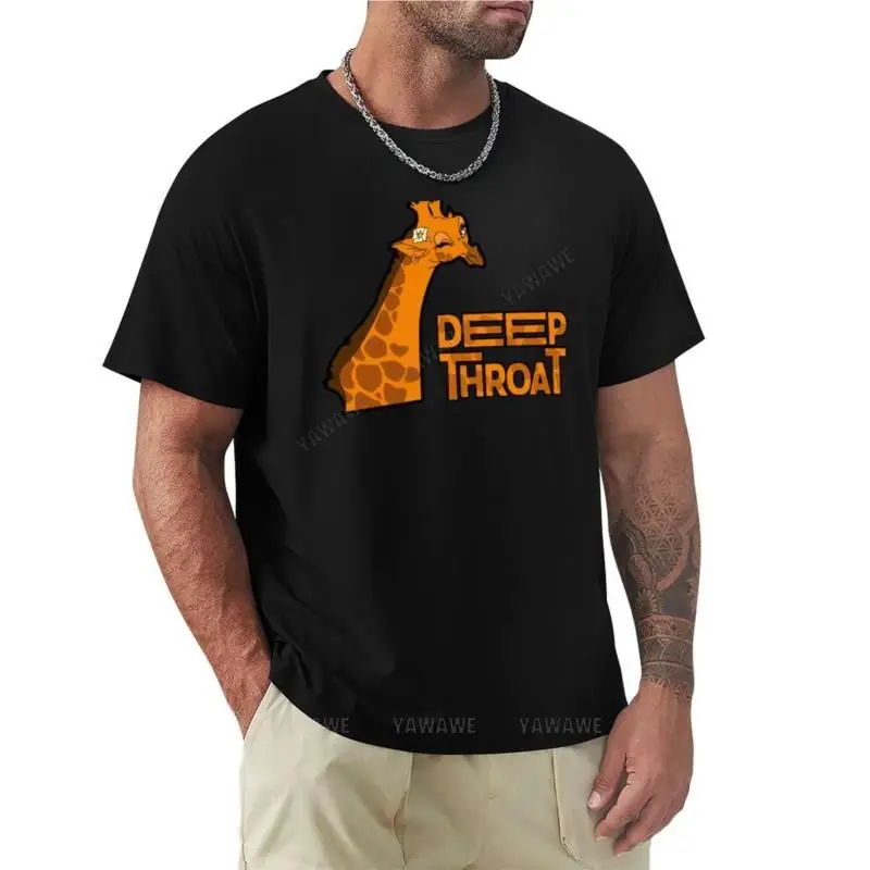 DEEP THROAT T-Shirt plain t-shirt summer tops mens white t shirts black cotton mens t-shirt