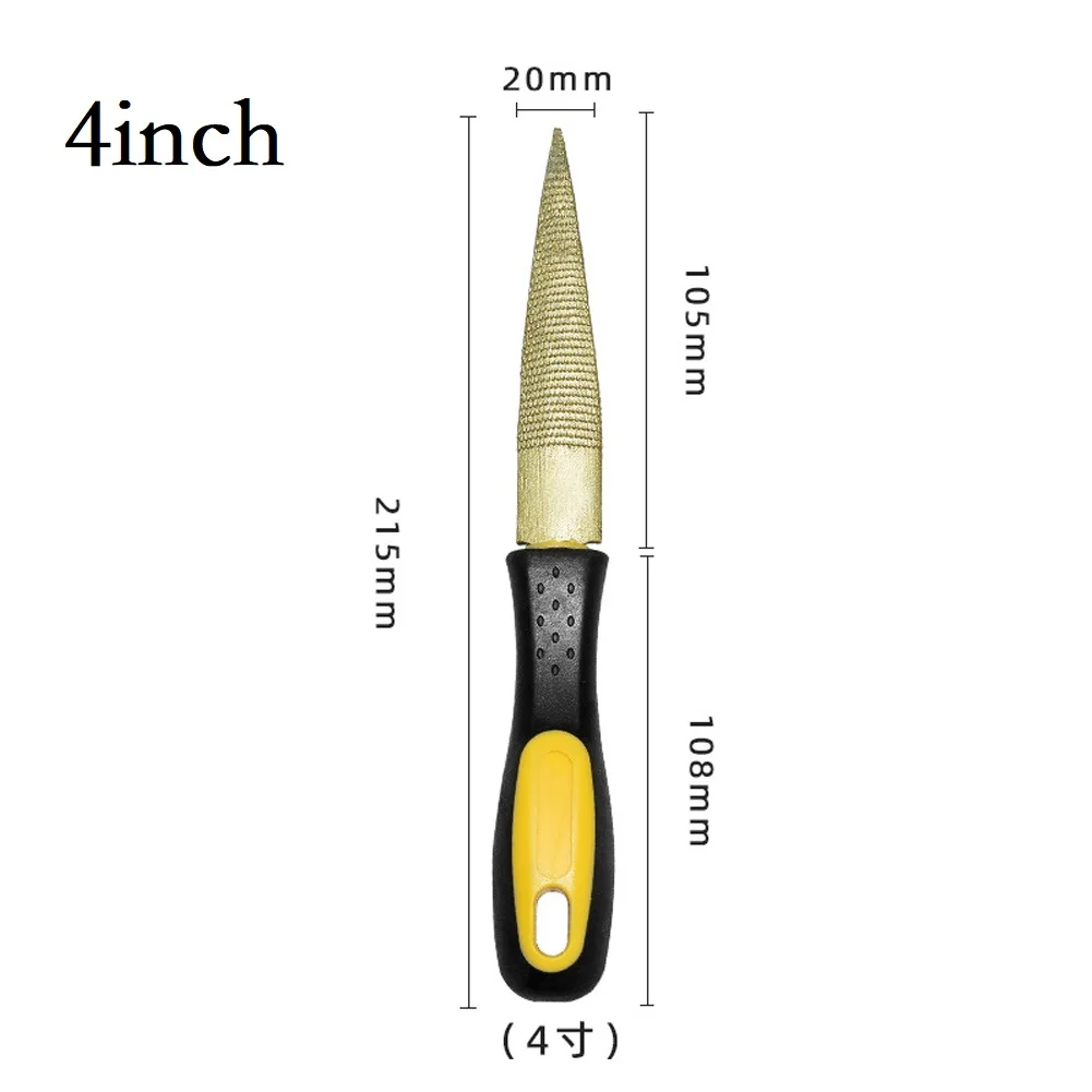 

1-pack 4-10 Inch Half-round Mahogany File Wooden File Wood Carving Steel File File Set Mini File Woodworking Sanding And Shaping