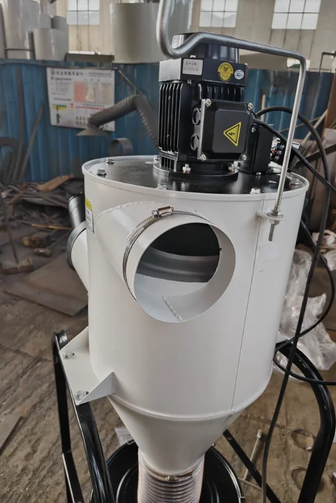 Professional Dust Extraction System - 750W Cyclone & Bag Filter for Clean Workshop Air