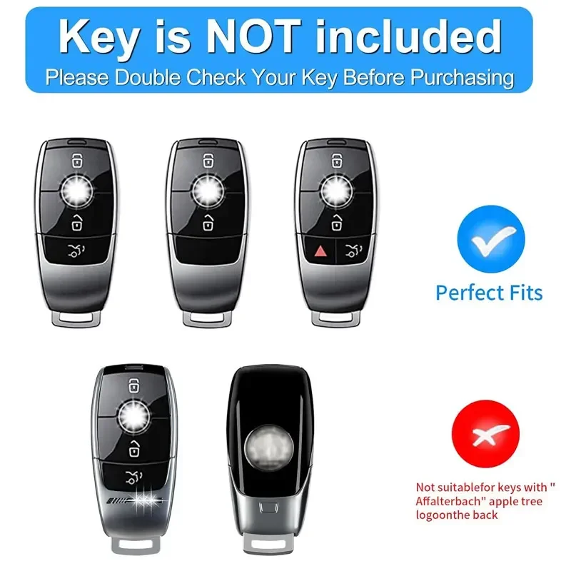 Carbon Fiber Key Fob Cover Protector For Mercedes Benz A B C E S CLA CLK CLS GLA GLC GLE GLK SLK AMG Series Keyless Accessories