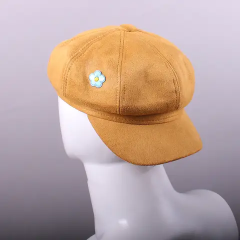 KPop Demon Hunters Saja Boys Baby Cosplay Yellow Beret Hat Adult One Size Baby Costume Cap Men Women Halloween Party Props