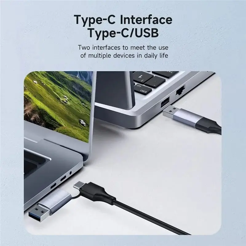 AED7-4K 60Hz USB C/USB 3.0 To Dual HDTV Dock Station DL6950 Chip Displaylink -Compatible With M1/M2 Android Chrome