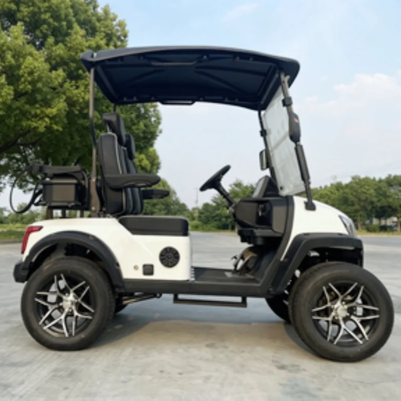 2026 2 Seater 5KW Electric Multi-Purpose Vehicle Club Electric Golf Cart Seats With Armrests Gear Adjustment Free Custom Color