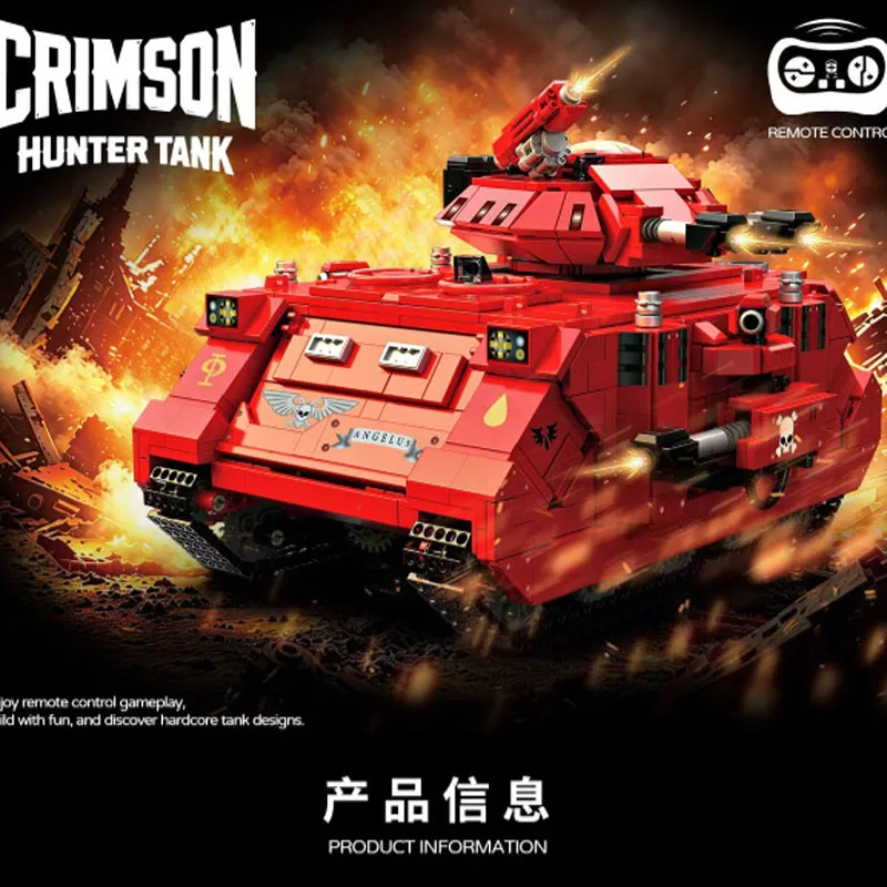 IN STOCK MOC Holy Blood Angel Predator Remote Control Tank Building Blocks Bricks Assembling Model Adult toy birthday Gift Set