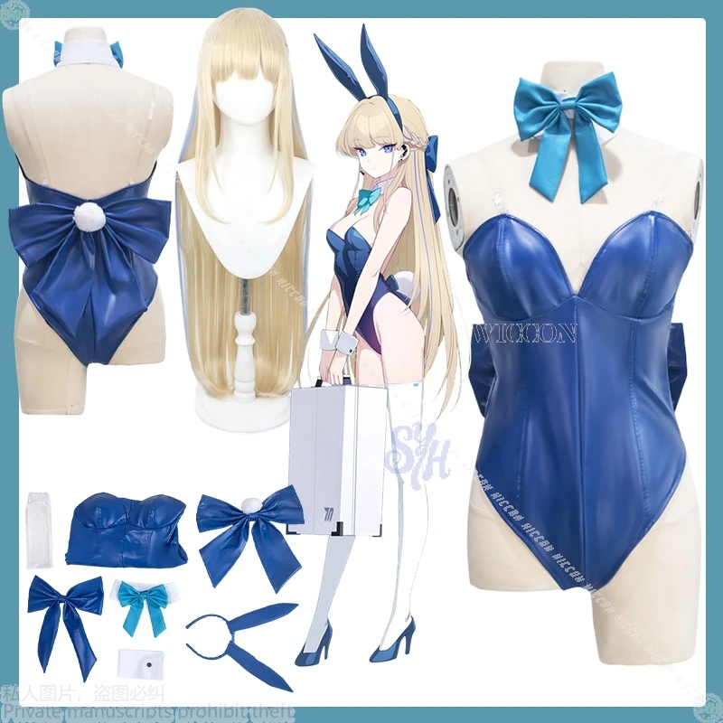 

Синий архив Асума Токи Косплей Костюм Kawaii Сексуальный комбинезон кролика с бантом для Хэллоуина Вечеринка Аниме Костюм игрового персонажа