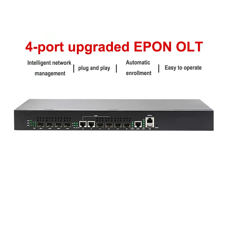 Wanglink FTTH Hotsale 4 PON Port EPON GEPON OLT 4 Port Support Most ONU ONT FTTH OLT EPON