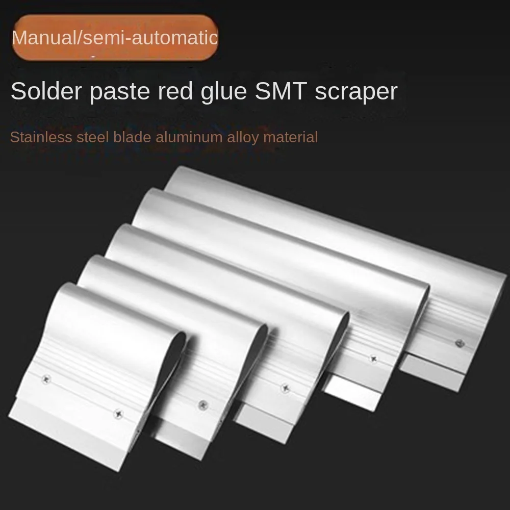 10-30cm Screen Printing Inks Scraper Stainless Steel SMT Paste Squeegee Board Semi-automatic Silk Screen Printing Stencil Tools
