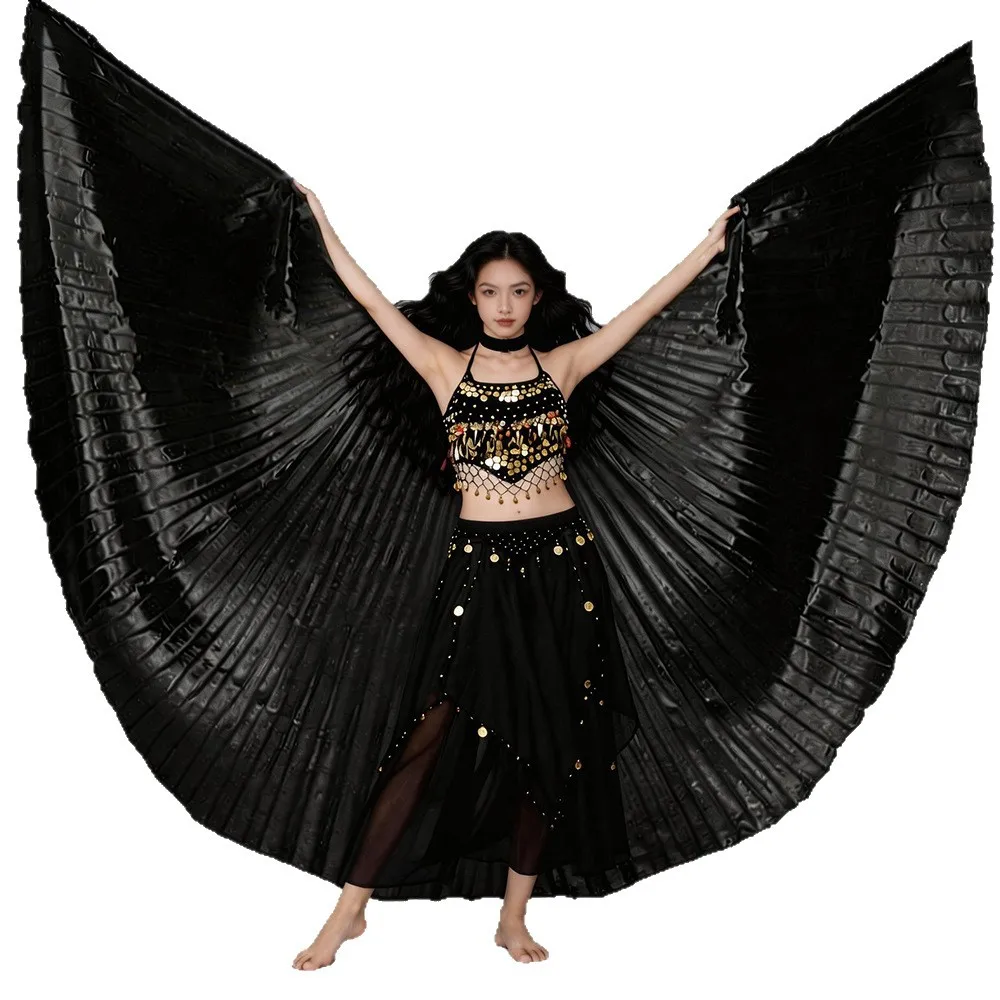 Halloween Adult Belly Dance Wings 360 Degree Gold Wings  Photography Props Stage Performance Robe Ethnic Costume - view 5