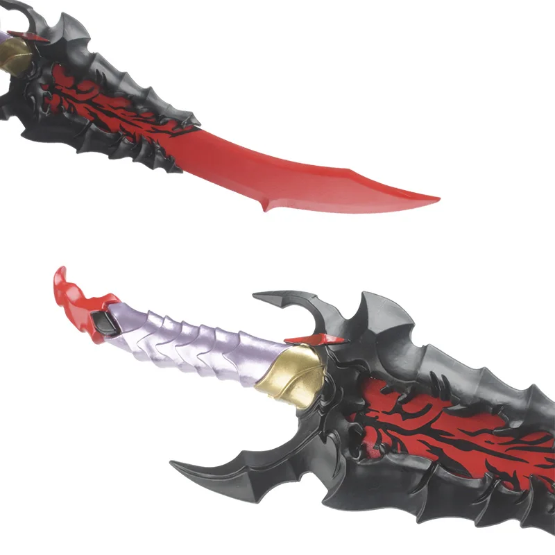 만화 캐릭터 카타나 솔로 레벨링 오리지널 재현 크리스마스 선물 무대 소품 가죽 케이스 포함 나무 대나무 검