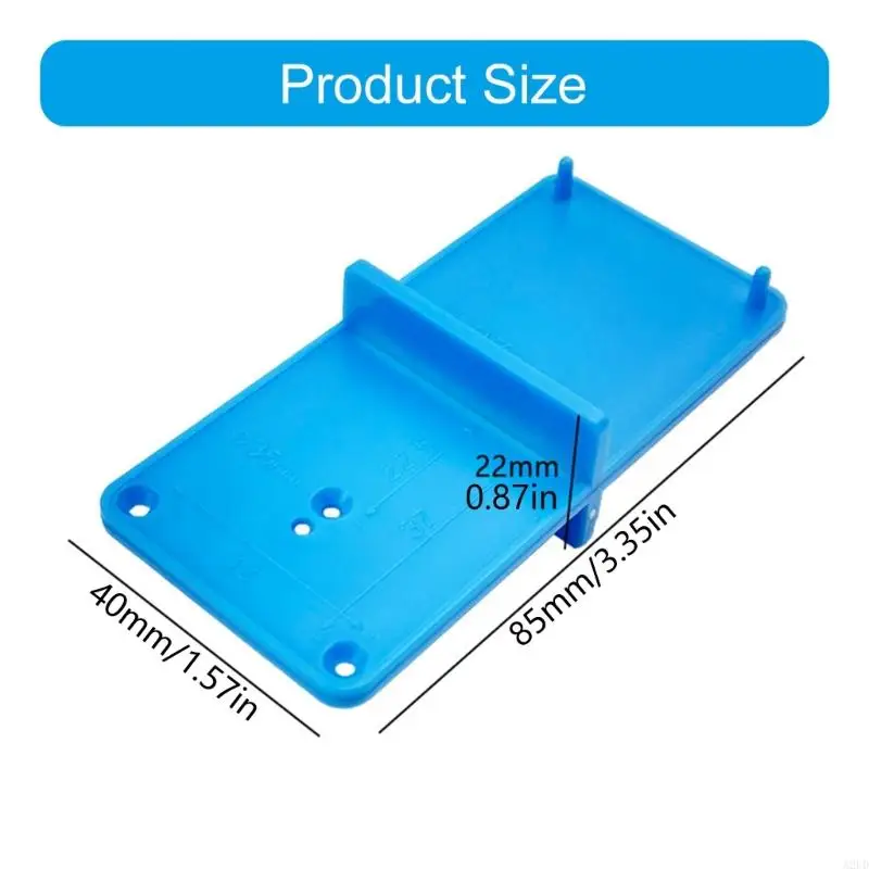A2UD Sturdy Woodworking Drill Locator Easy To Read Scale Drill Guide Board Positioning Tool For Enhances Woodworking