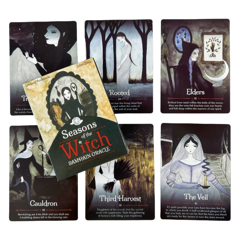 Cartes Oracle des Saisons de la Sorcière, Cartes de Tarot Rider à succès pour la divination, Jeu de Tarot