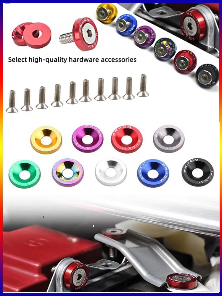 Vis de joint M6 pour modification automobile, vis de joint décorative, vis de joint pour modification automobile, vis de joint M6 pour modification automobile JDM